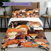 3pcs Duvet Cover Set (1*Duvet Cover + 2*Pillowcase, Without Core), Haikyu Print Bedding Set, Bedroom Decor, All‑Season, Birthday Gift