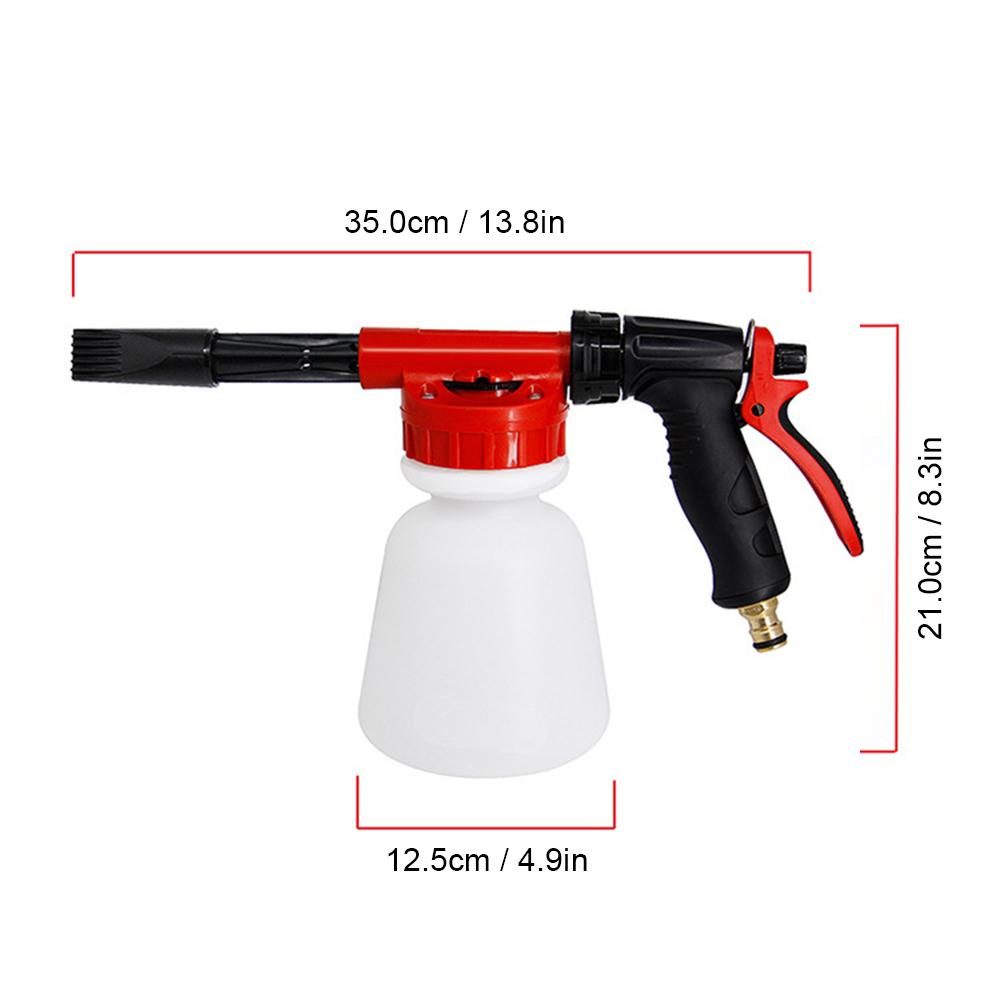 Car Wash Foam     Low Pressure Soap Sprayer Kit with 1 Liter Bottle   Connectors for Vehicle Clning Garden