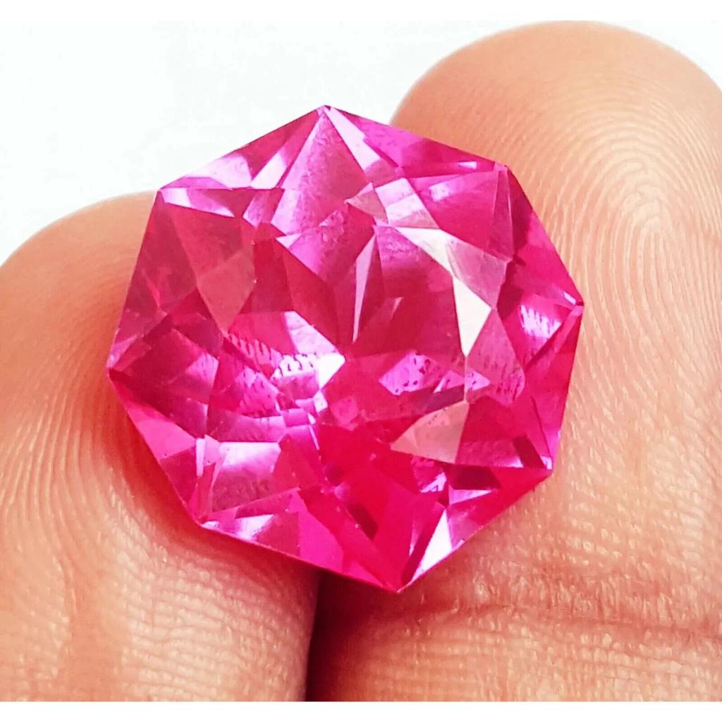 Awesome Pink Sapphire Natural 11-13 Ct Octagon Cut Fabulous Certified Gemstone