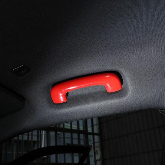 2PCS Red Roof Grab Bar Handle Decor Cover Trim for Jeep Grand Cherokee 2011-