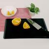 KOKUBO Antibacterial Cutting Board, Black, Approx. 34.7 x 21.8 x 0.5 cm, Dishwasher Safe, Made in Japan, Elastomer Sheet, Rubber, Mold-Resistant, Styl