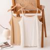 Base Sling Vest, Fungus Edge, Basic Mulberry Silk Knitted Sling, Soft Waxy Casual Interior
