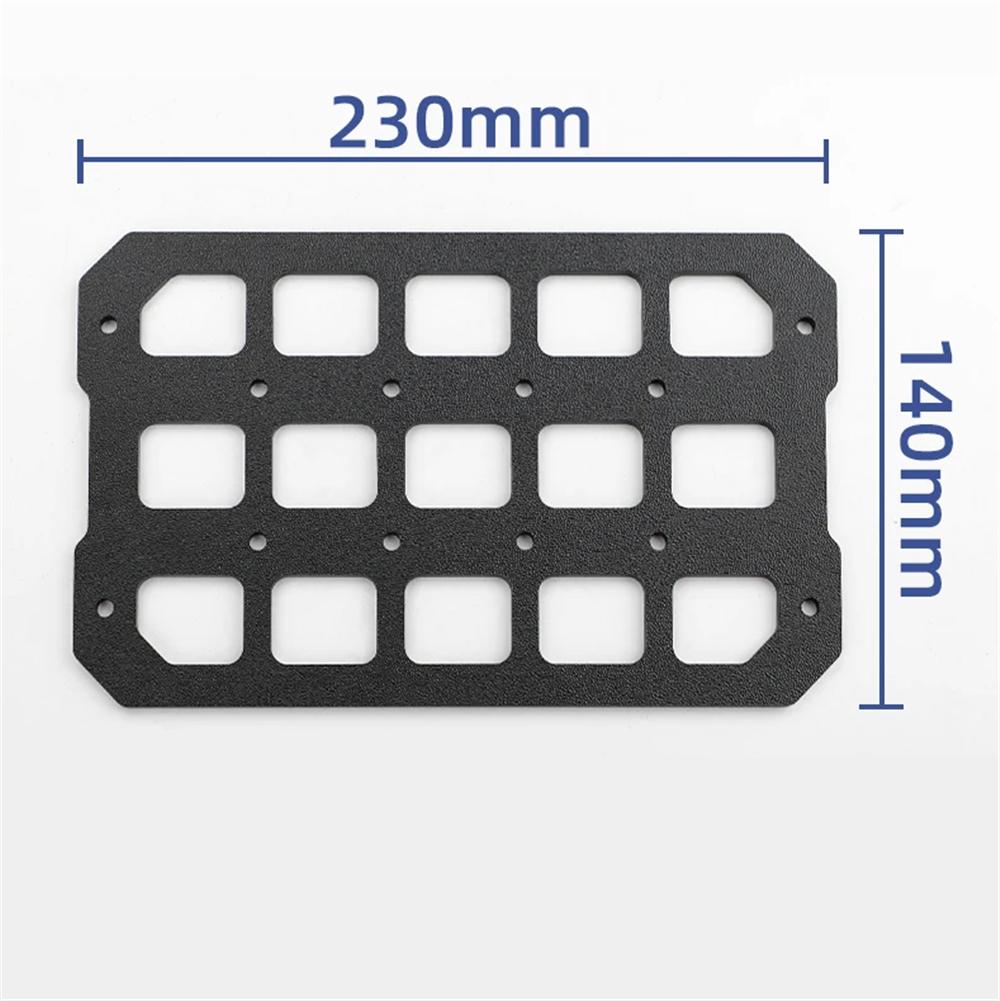 Motorcycle Molle Panel For Trunk Storage Aluminum Alloy Waterproof Tactical Univ
