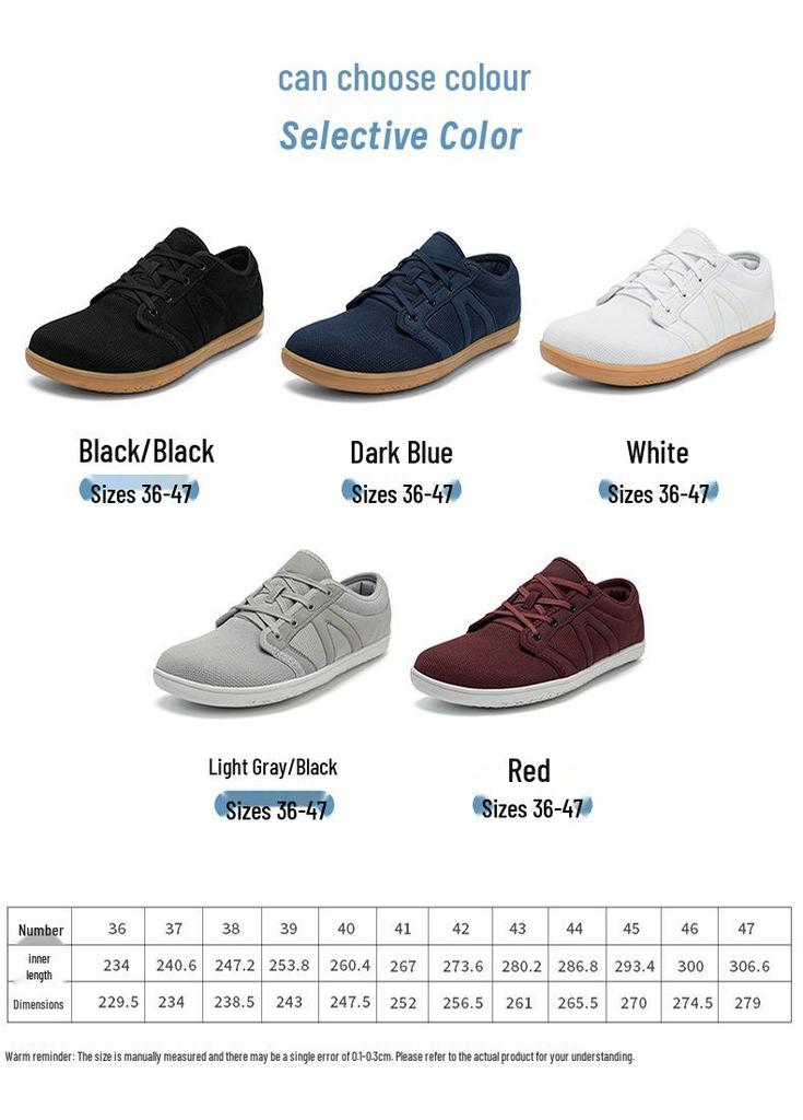 Wide Fit Non-Slip Barefoot Hiking & Training Shoes with Soft Sole and Spacious Toe Box.