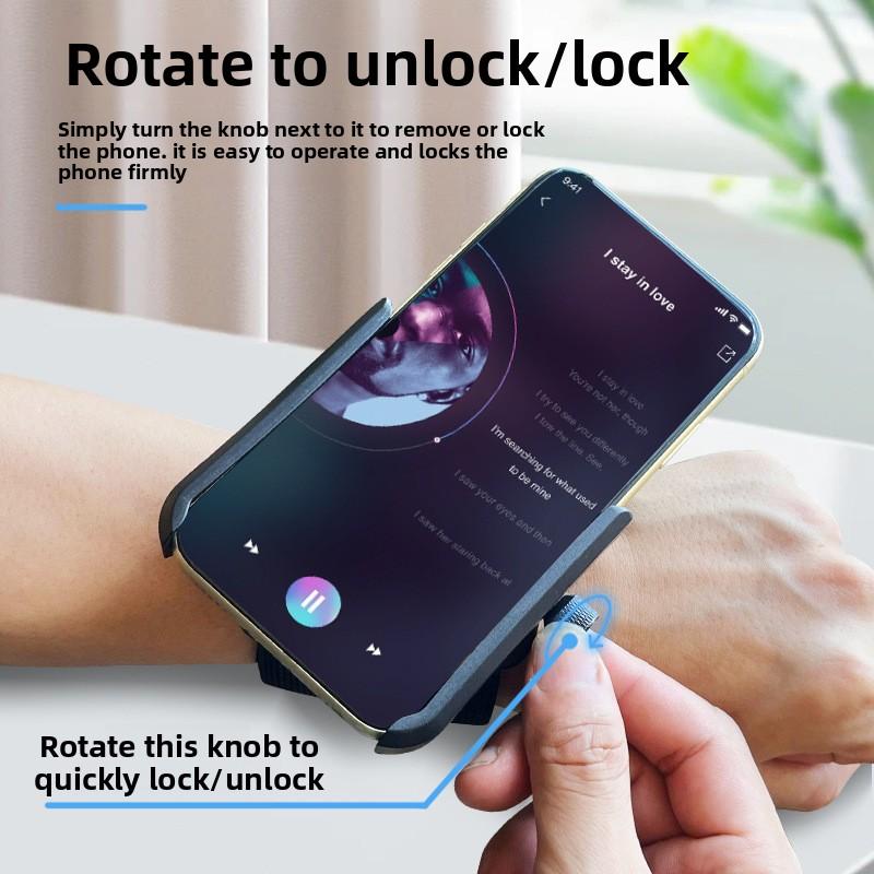360 Rotatable Sports Armband Phone Holder Running Sports Phone Case For Cycling Running Hiking Universal For 4-7inch Phones