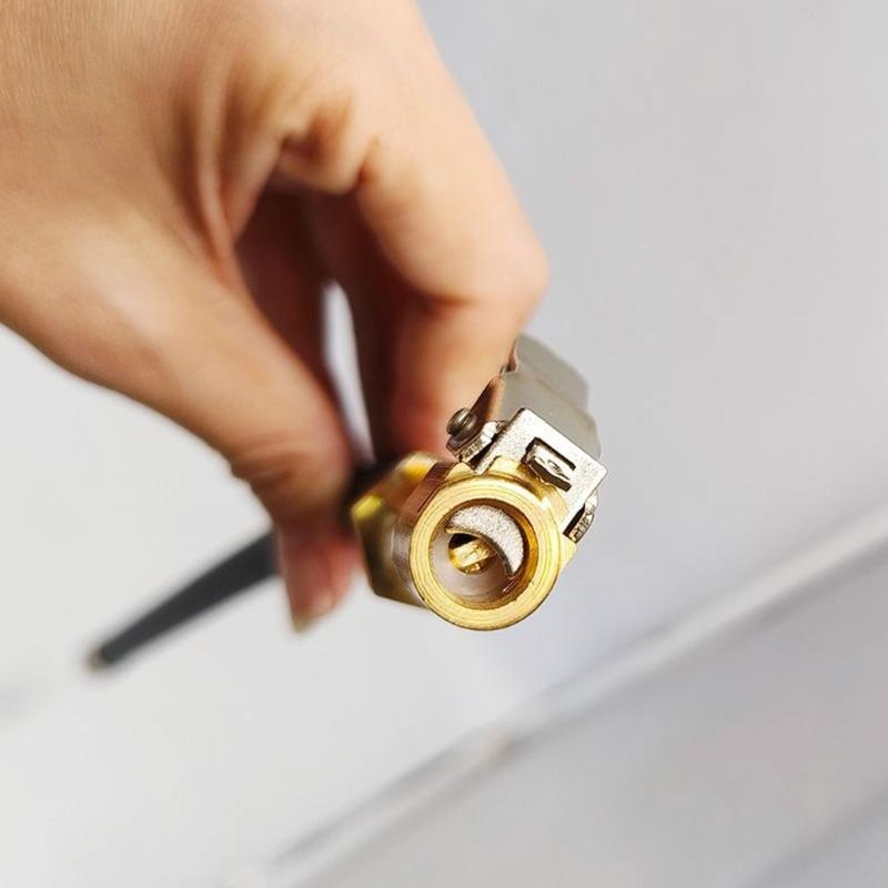 Extension Tire Inflator Hose, With Quick Release Button,Air Pumps Pipe Tube Quick Inflation Chuck Adapter