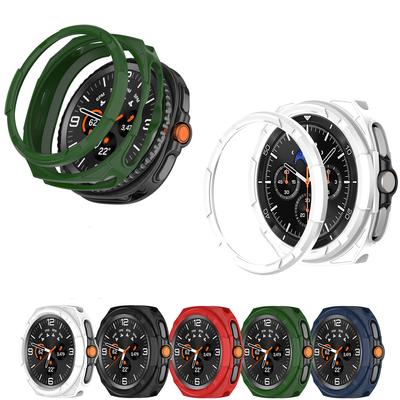 PC Case+Protective Ring For Samsung Galaxy Watch 8 Classic 46mm Accessories Hollow Bumper Shell For Galaxy Watch 8 Classic Cover