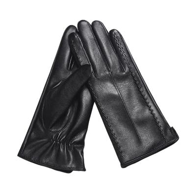 Thermally Women's Gloves Soft PU Leather Touchscreens Compatible Driving Winter Cold Weather Windproof Design
