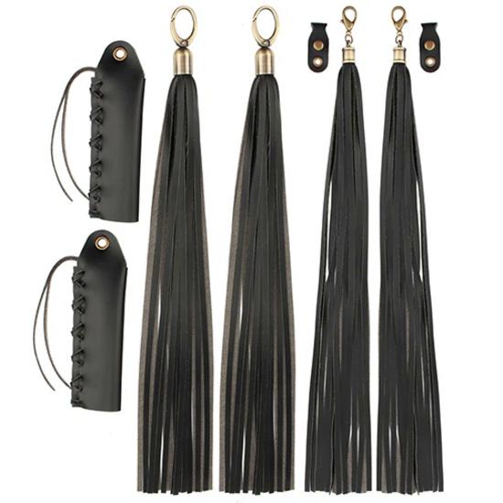 Motorcycle Brake Lever Leather Fringe Hand Grips Cover Tassel For Harley Indian Chief Classic Cafe Racer Cruiser Chopper Custom