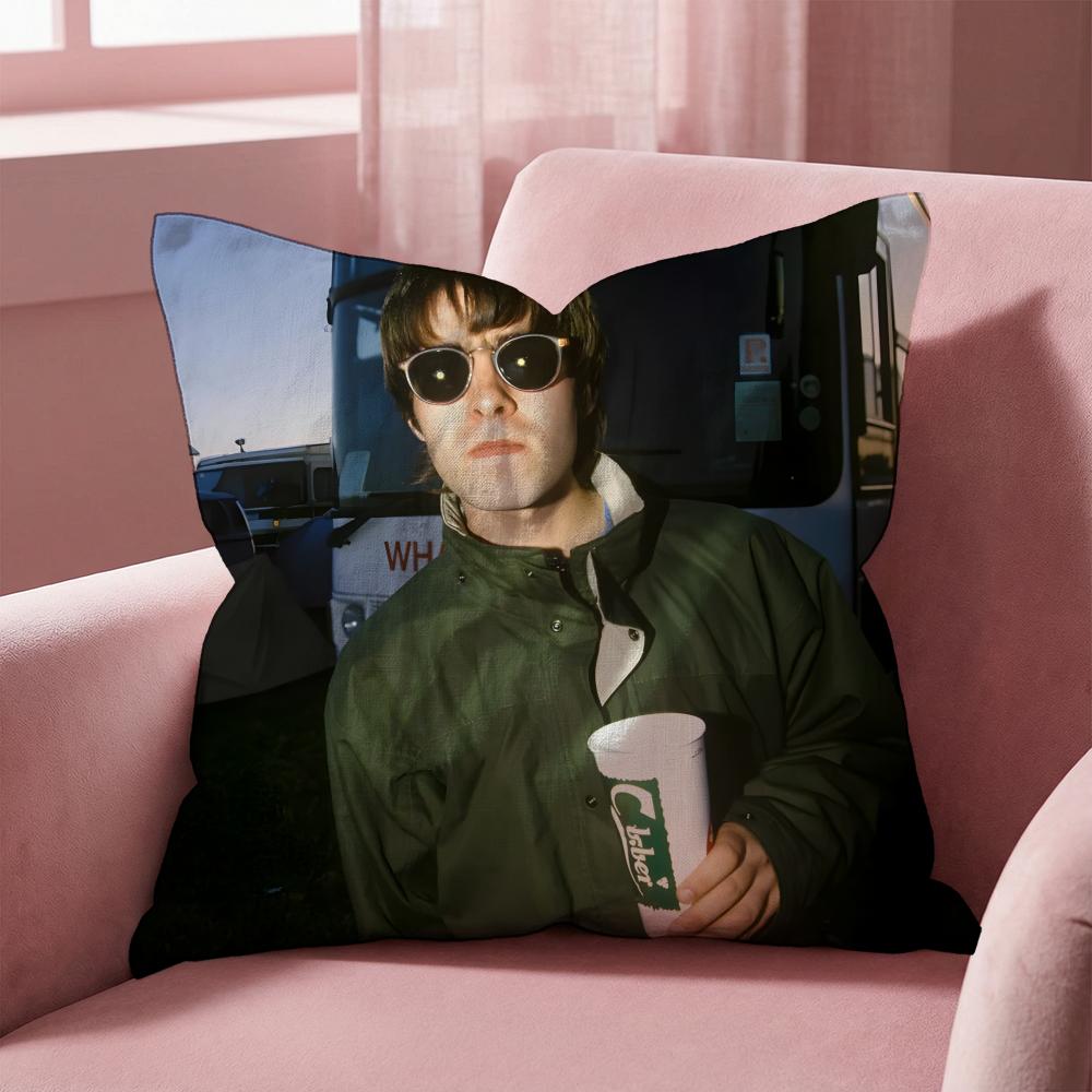 Povlak na polštář Liam Gallagher - Víceúčelový povlak na polštář pro domácnost a auto - Oboustranný, měkký a odolný pro každodenní použití