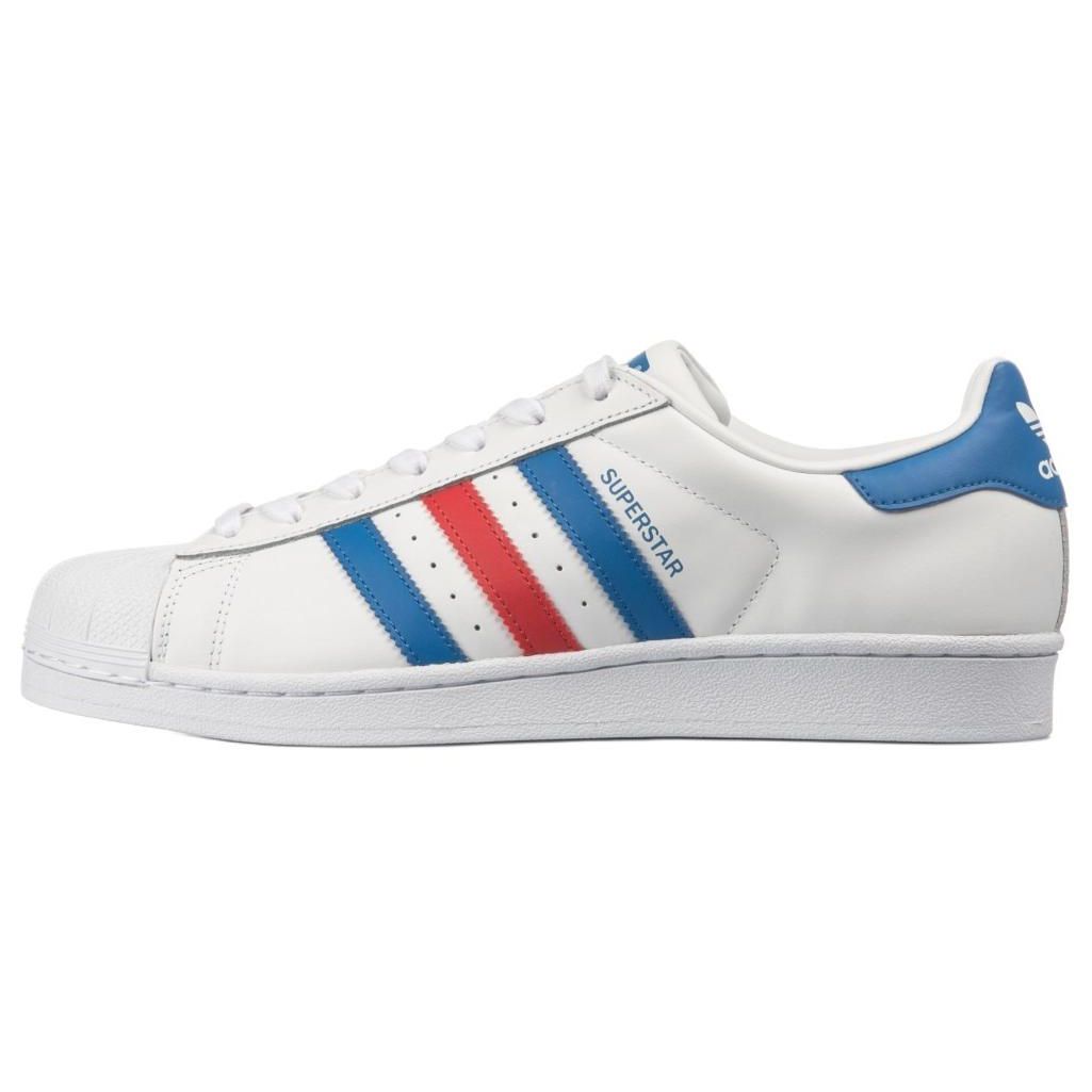 

adidas Superstar White Blue Red Men Sneakers Running-White Blue-Red BB2246 44