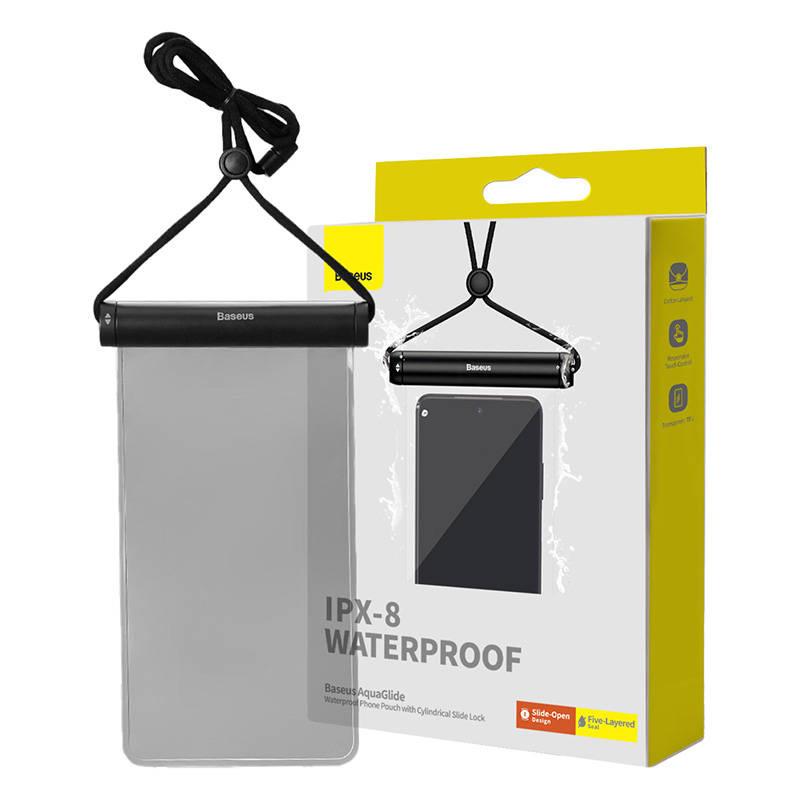 Waterproof Case Baseus Aquaglide with Cylinder Lock (Black)