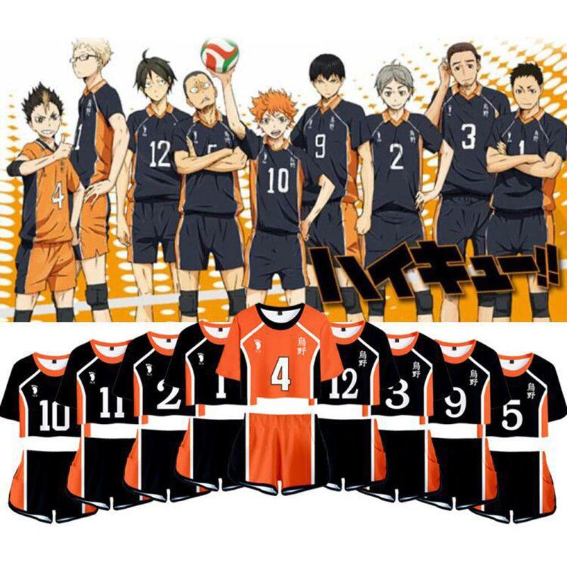 Vibrant Haikyuu Karasuno Nekoma High School 3d Printed Women Costume Comfortable Short Sleeve Tshirt And Shorts