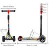 3 Wheeled Scooter With Wheel Lights For Kids 2-In-1 Sit/Stand Child Toddlers Toy Kick Scooters Flip-Out Seat Adjustable Height
