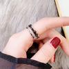 European & American Rotatable Titanium Steel Star Diamond Ring