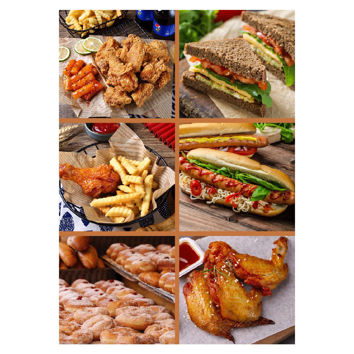 

Self Patterned Oil Paper | 100 Pieces Vintage Newspaper Pattern Presentation Paper