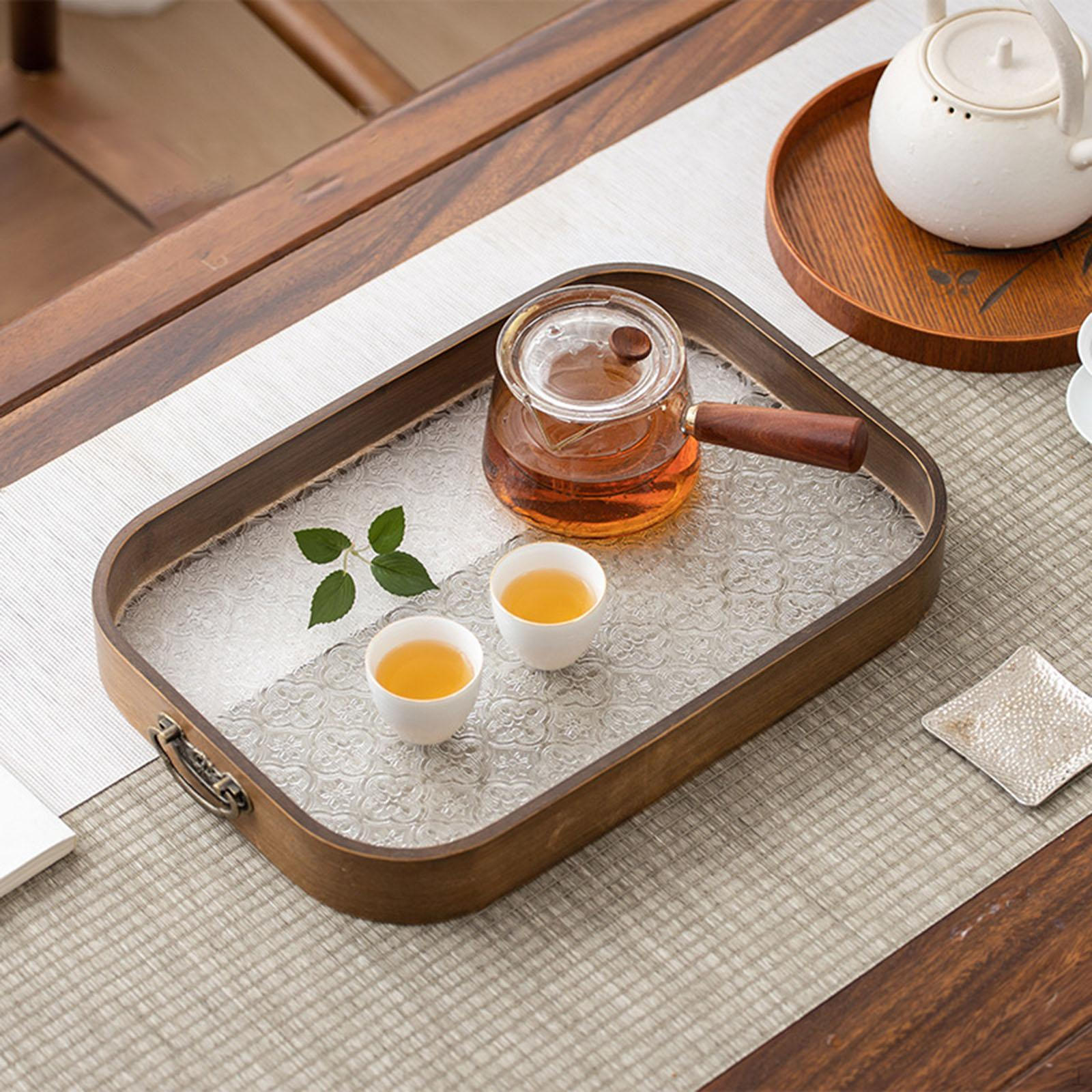 

Бамбуковый китайский чайный поднос Gongfu, сервировочный набор Kung Fu для офиса S