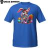 Sassy Easter Bunny Girl T-Shirt Mens Womens Tees Top – Hip Hop Rabbit with Rock On Hand Sign