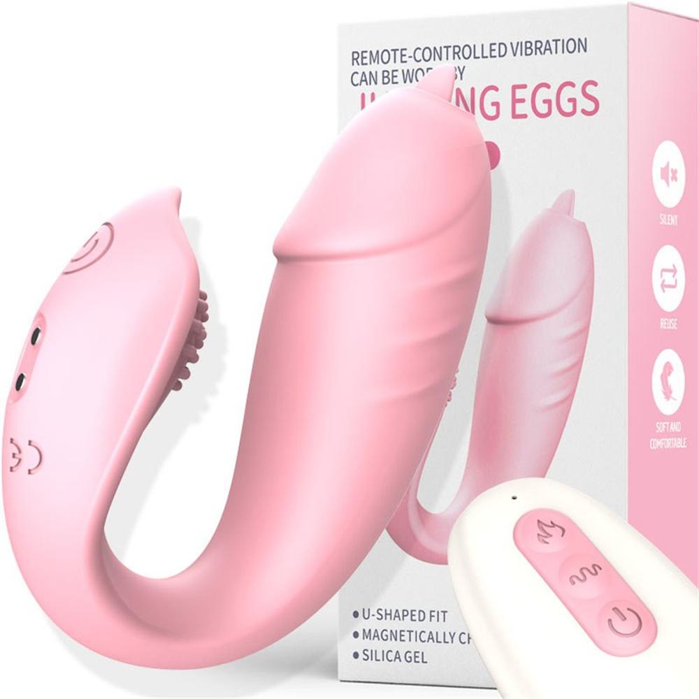 Vibrating Egg Clitoris Stimulator Tongue Licking G Spot Wearable Vibrator Female Masturbation Remote Control Sex Toy For Women