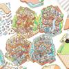 Large 3D Diorama Stickers, Cross-Border Miniature Scene Decals, Pop-Up Scrapbooking Supplies