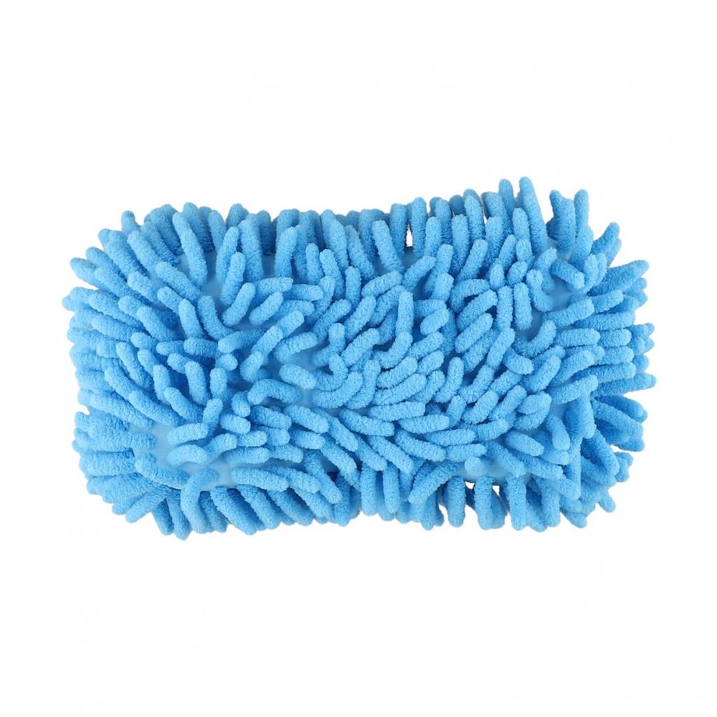 Sponge Blue Brush Pad Car Wash Chenille Cleaning Tool