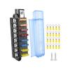 Car Fuses Box Circuit Block with Screw Connections, 4/6/8 Way Multiple Output Positions and Mounting Ears
