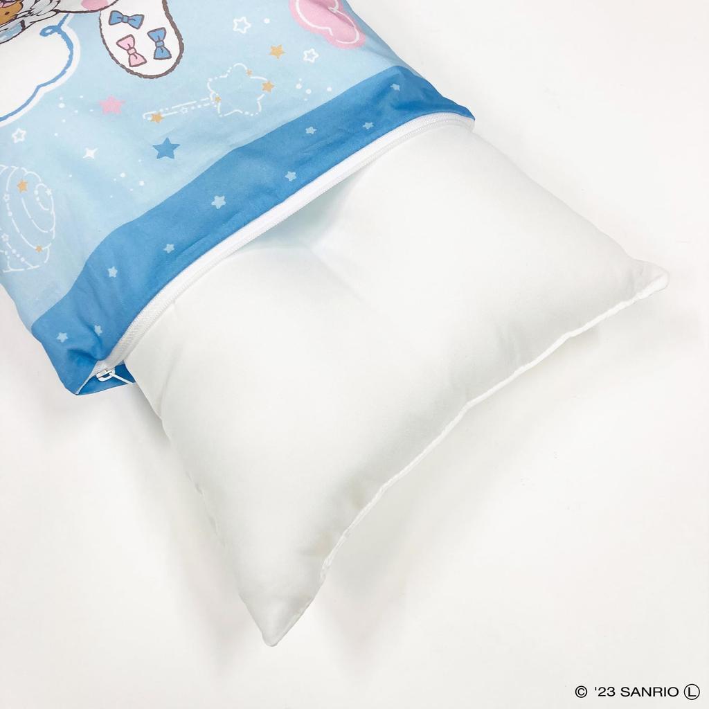 MORIPiLO Morishita Pillow Sanrio Cinnamoroll Cinnamon 40x30cm Washable with Cover Stuffed Toy Cushion SANRIO Character Goods Blue 4621234 Children's