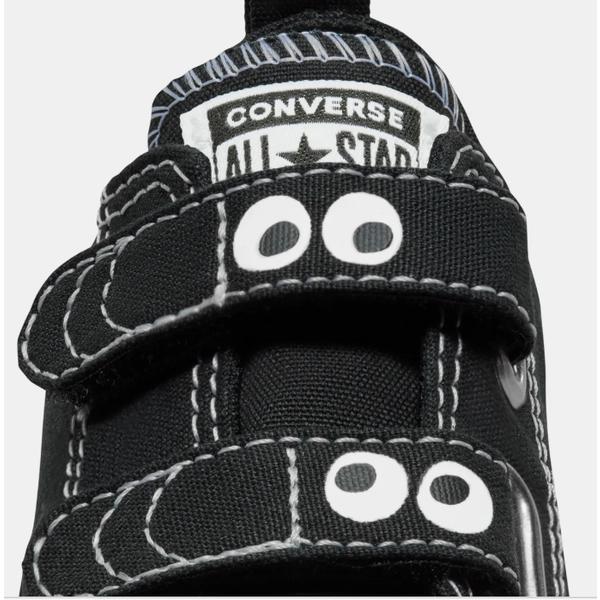Converse Kids Lightweight Canvas All Star Eyes Infant Children Shoes Black