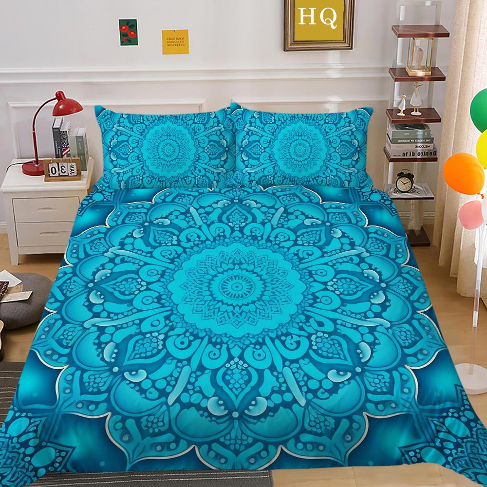 Comforter Cover Set 3D Paisley Printing High Quality Children Home Bedclothes Full Size Quilt Cover Set