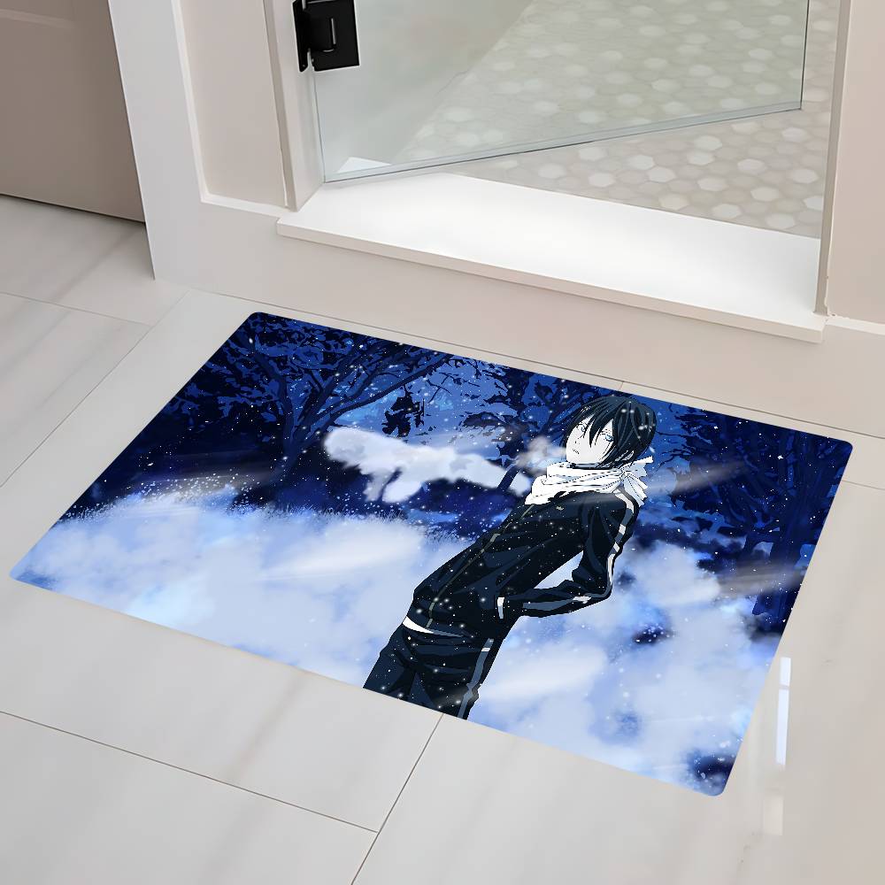 Anime N-Noragami Floor Mat Bathroom Mat Kids Room Bedroom Decoration Balcony Anti-Slip Doormat Living Room Welcome Rug