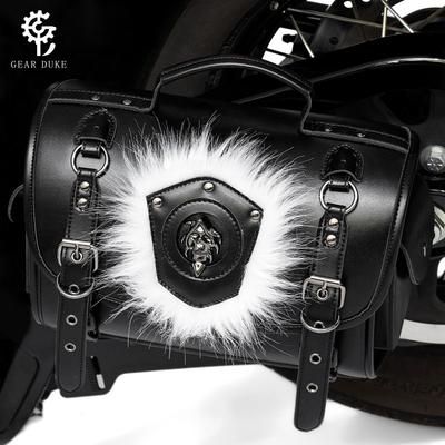 Motorcycle Side Mount Storage Bag Touring Riders Universal Fit Bike Saddlebag Accessory FBG577BK