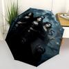 1pc Witches MoonOpen/Close Umbrella-Windproof, Compact Travel Umbrella, Sturdy 8-Rib Shaft1021
