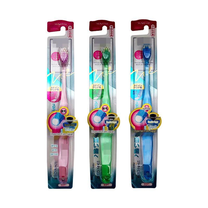 Premium Ora2 Brightening Toothbrush for Adults, Small Soft-Bristle Head for Gum Protection, Single Unit