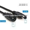 Compatible with EZVIZ Hikvision 12V Copper DC5.5*2.1mm Power Supply Male-Female Extension Cable.