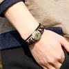 Twelve Constellations Genuine Leather Multi-layer Bracelet - Retro Woven Design for Couples