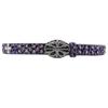 Y2K Retro Leopardendruck Strass Ledergürtel - Millennial Style Jeans Accessoire