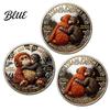 Positive Affirmation Coin Emotional Support Inspirational Monkey Challenge Pocket Encouragement Token Double‑Sided Collectible for Friends