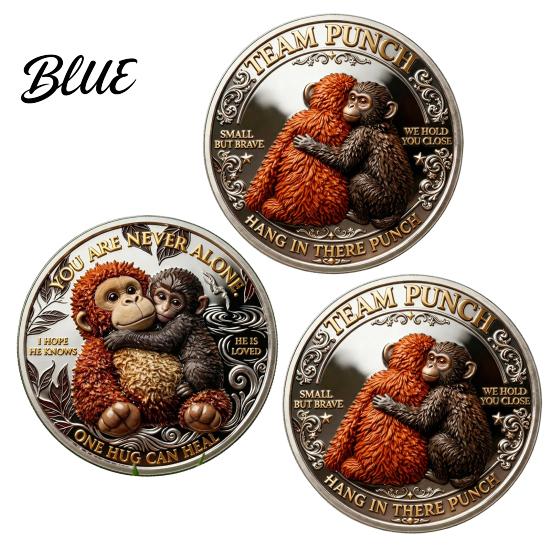 Positive Affirmation Coin Emotional Support Inspirational Monkey Challenge Pocket Encouragement Token Double‑Sided Collectible for Friends