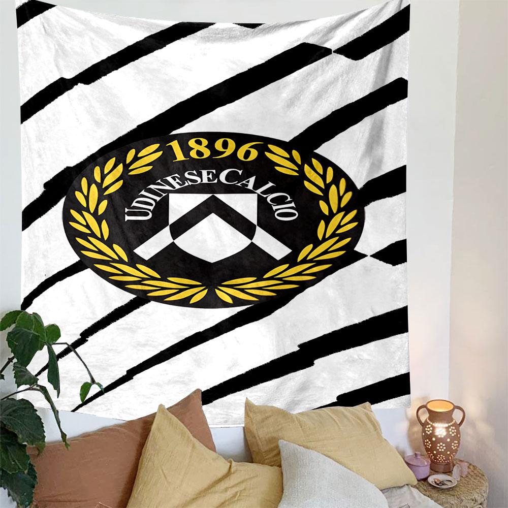 "Udinese Calcio Logo Design" Patterned Tapestry Decorative Wall Hanging, Home Bedroom Living Room Decor