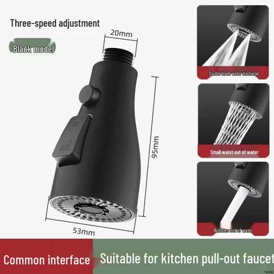 Pressurized Anti-Splash Pull-Out Kitchen Faucet Spray Head