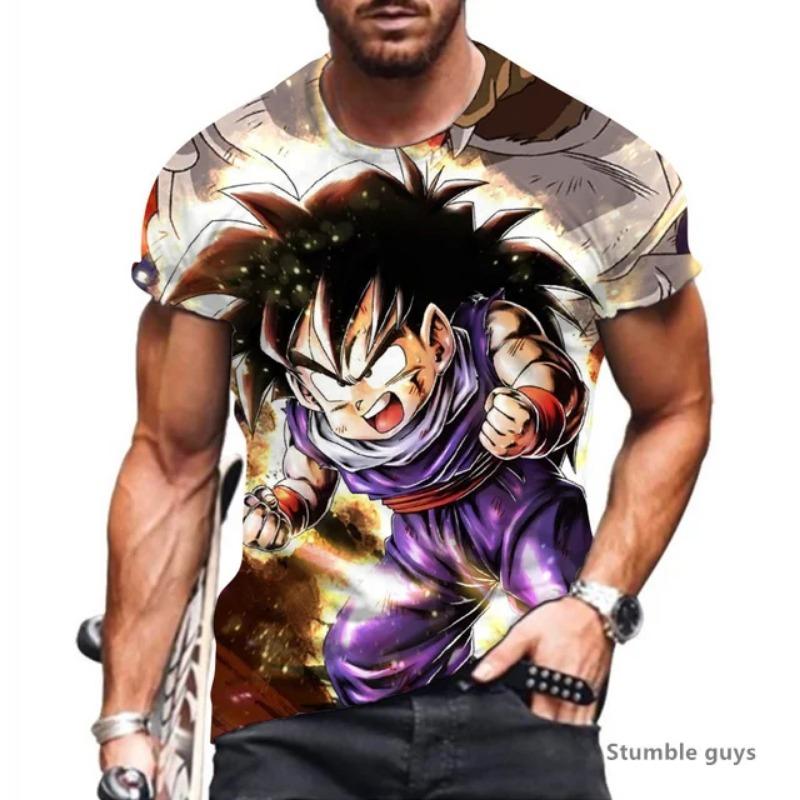 

Summer Men s Gym Goku Tshirt Men Tops Breathable T-shirt Dragon Ball Kakarot Vegeta Super Saiyan S