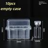 Scatola Porta Microprovette in Plastica Impilabile 4/10 Pezzi 3ML 2/4/6/24 Scomparti Custodia Porta Fiale Scatola Trasparente per Provette da Congelatore Organizzatore per Frigorifero