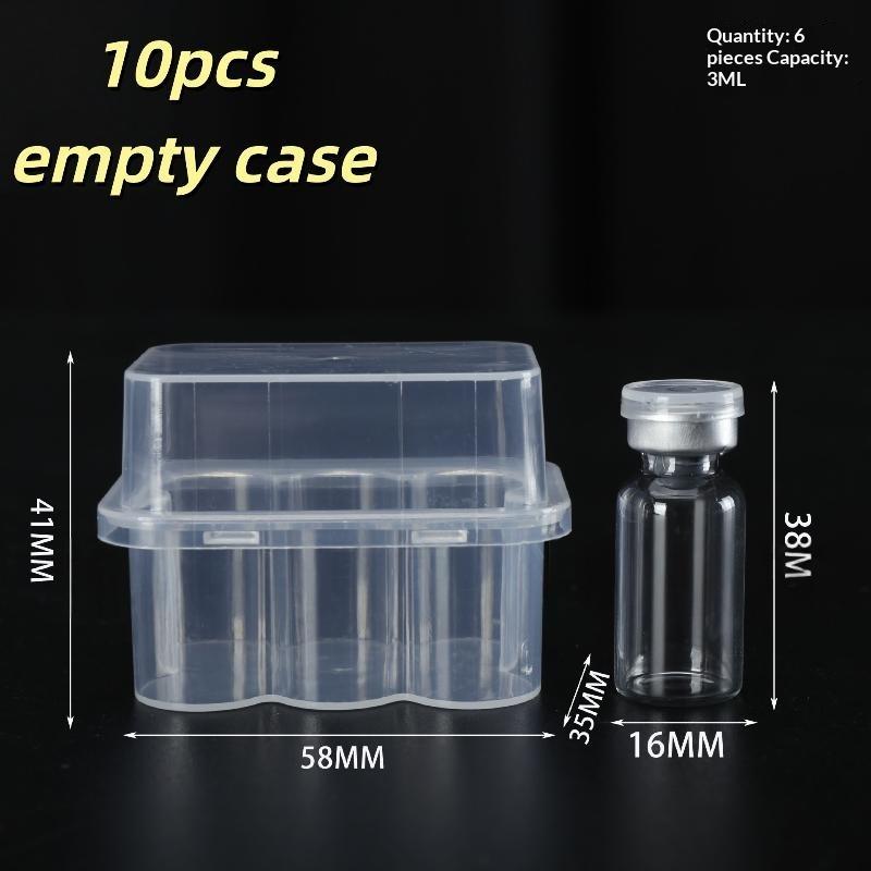 Scatola Porta Microprovette in Plastica Impilabile 4/10 Pezzi 3ML 2/4/6/24 Scomparti Custodia Porta Fiale Scatola Trasparente per Provette da Congelatore Organizzatore per Frigorifero