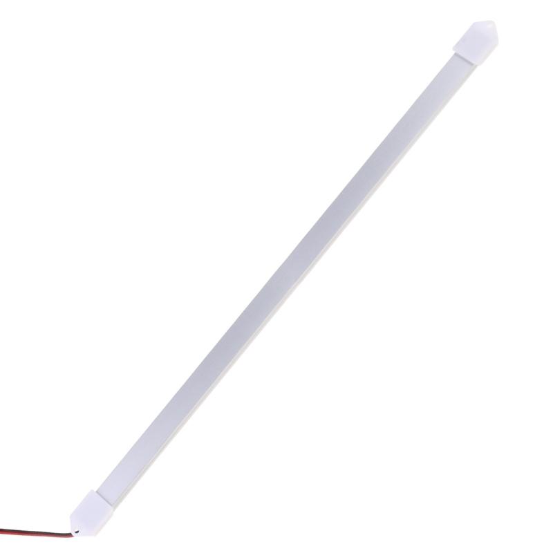 12V 36LED LED Interior Light Tube Strips Lamp Replacement Truck Campers Ship Reading Lamp With Alligator Clip Wire