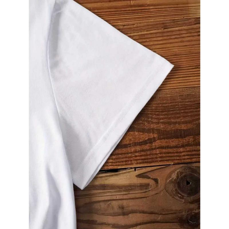 European Size Women's Plus Size White Leopard & Flower Print T-Shirt - Short Sleeve Round Neck Blouse-Compatible Suitable for Daily Wear