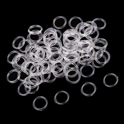 100pcs Transparent Plastic Curtain Rings O-Rings Circle Hanging Rings Roman Blind Curtain Rings Accessories Wholesale