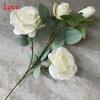 Rose Realistic Artificial Flowers Four Heads For Wedding Photo Props Home Decor