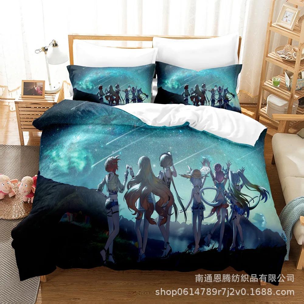 

Honkai Impact 3 Bedding Set Single Twin Full Queen King Size Game Anime Bed Set Aldult Kid Bedroom Duvetcover Sets 3D Print 013 US King 264x228cm