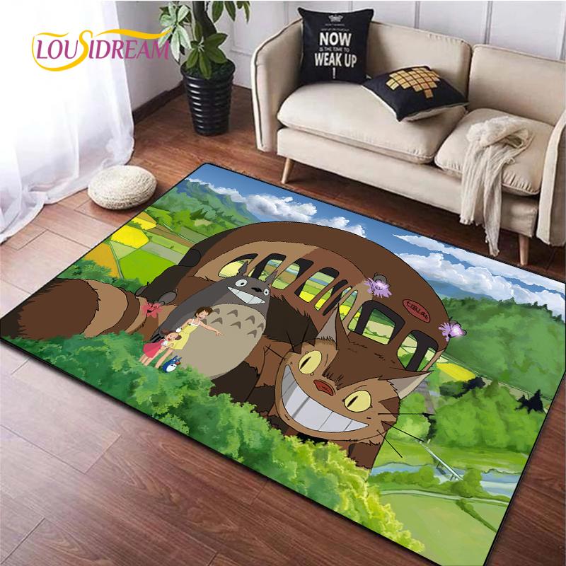 Cute Cartoon Anime Carpet for Living Room Bedroom Rug Kitchen Kids Unslip Floor Mat Birthday Gift Photography Props Tintines Rug