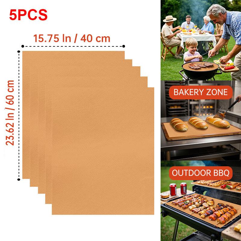 60*40cm Non-stick BBQ Grill Mat Baking Mat Barbecue Tool Cooking Grill Sheet Heat Resistance Kitchen BBQ Tool